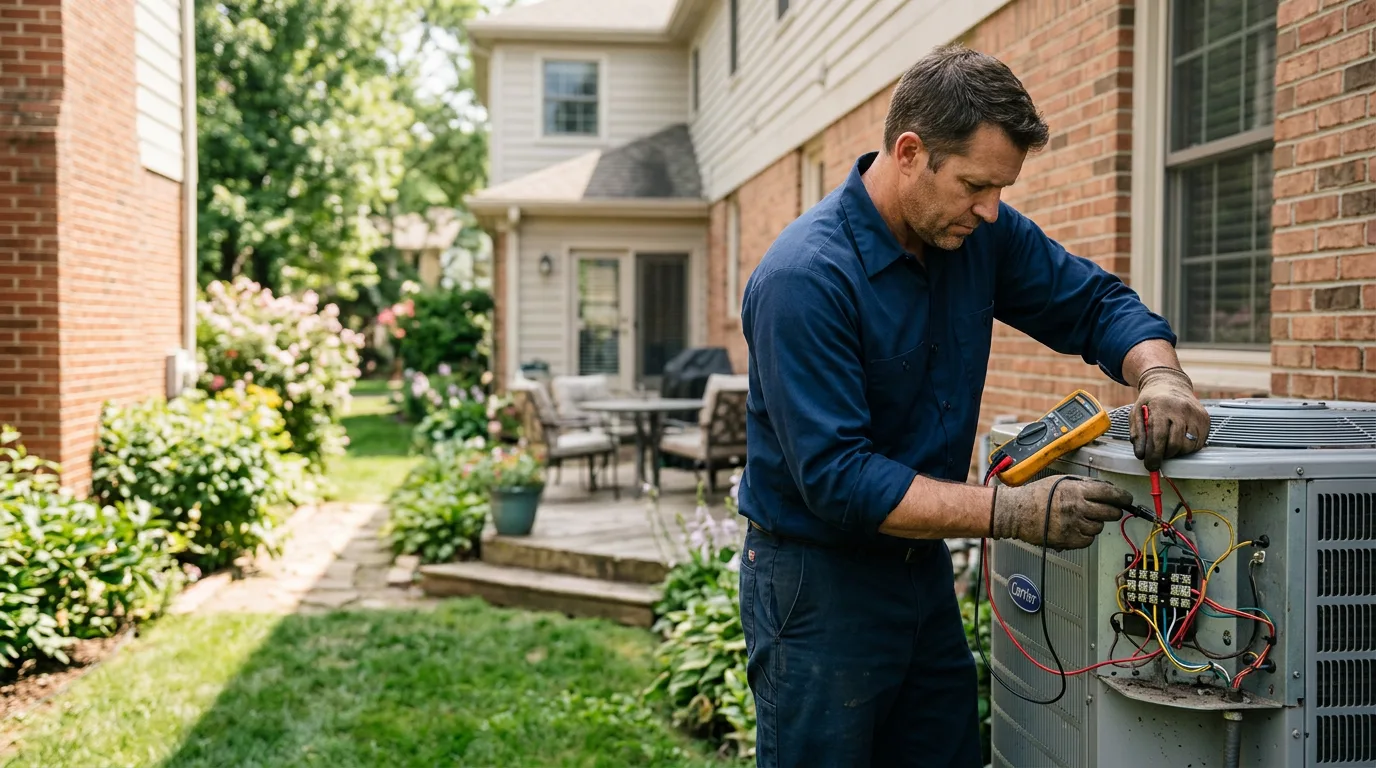 HVAC technician working near Richmond, MA